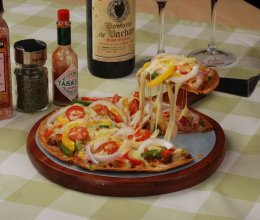 意大利肉酱缤纷薄脆披萨的做法