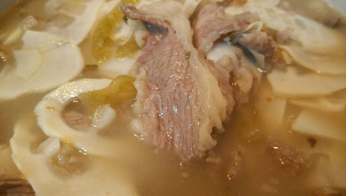 酸菜苦笋肉片汤(川味)