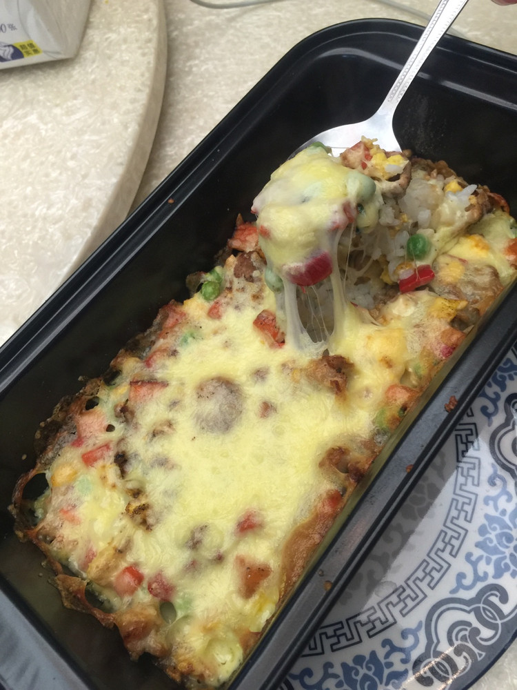 芝士焗饭（隔夜饭的好去处哦）的做法