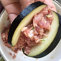 铁板浇汁茄盒的做法图解3