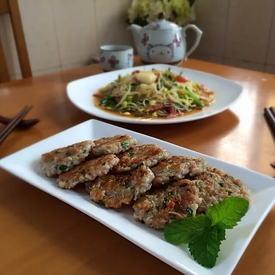 莲藕肉饼