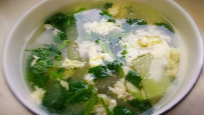 冬瓜肉沫蛋花汤