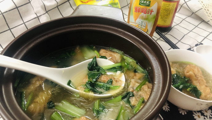 暖暖的砂锅酥菜煲