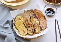 丰富餐桌味：韩国香菇饼、西葫芦饼、茄子饼、火腿饼的做法