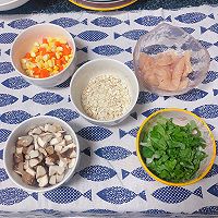 香菇鸡肉燕麦粥的做法图解1