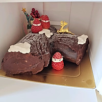 #金龙鱼精英100%烘焙大师赛-爱好组低筋#巧克力树桩蛋糕的做法图解17