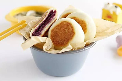 ★紫薯发面饼★