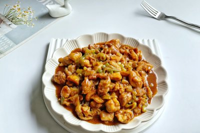葱烧鸡腿
