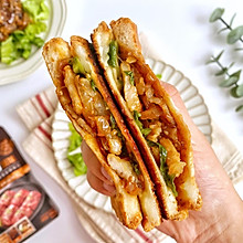 10分钟搞定·快手网红菜·韩国街头美食·韩式烤肉三明治