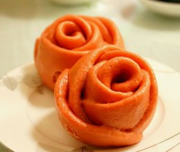 女生最爱的玫瑰花馒头#樱花味道#的做法