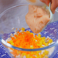 玉米鸡肉球 宝宝辅食食谱的做法图解5