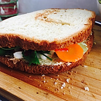 快手早餐～黄油版营养三明治的做法图解8