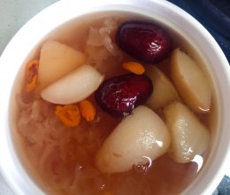 冰糖雪梨润肺粥的做法