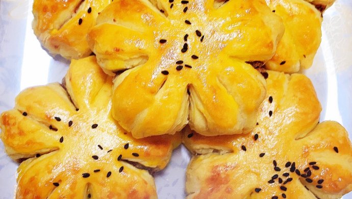 花瓣豆沙饼
