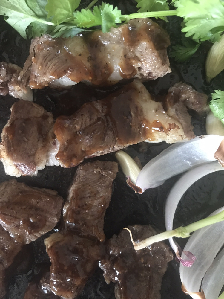 雪花牛排肉的做法