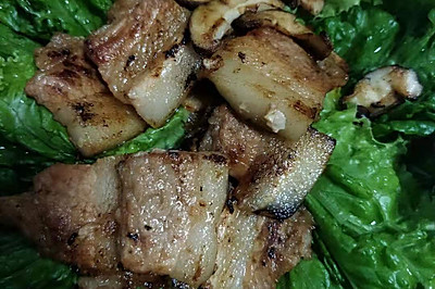 平底锅版快手烤五花肉