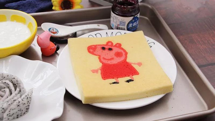 小猪佩奇转印蛋糕——确认过眼神，你就是能做好菜的社会人！
