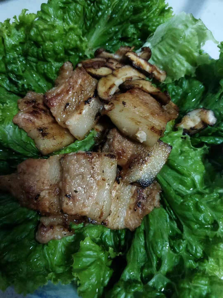 平底锅版快手烤五花肉的做法