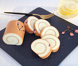 #童年不同样，美食有花样# 樱花蛋糕卷的做法
