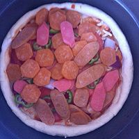 烤肠披萨（超级简单家庭电饭锅版本）的做法图解16