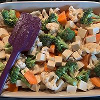 花菜味噌焗豆腐的做法图解9