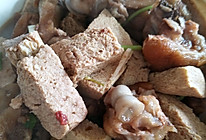 猪蹄炖冻豆腐的做法