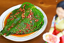 韩国料理中最受欢迎的小菜-腌苏子叶，绝对的下饭利器的做法