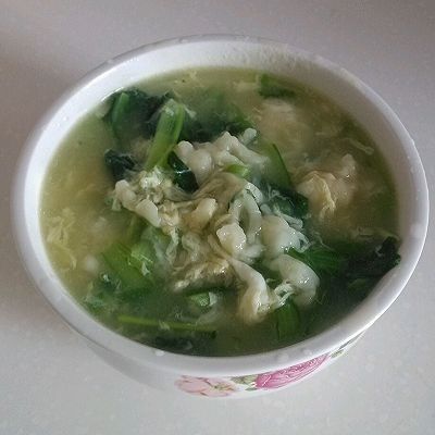 海米青菜疙瘩汤