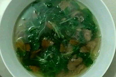 菜秧肉片汤