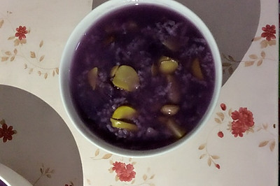 紫薯栗子粥