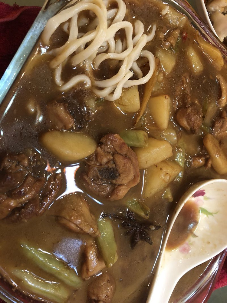 土豆芸豆炖鸡腿的做法