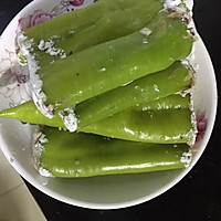 虎皮尖椒酿肉的做法图解2