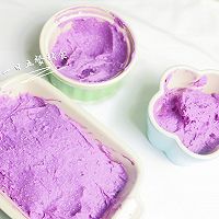 紫山药米糕 宝宝辅食，糖+酵母粉+牛奶的做法图解5