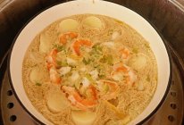 玉子豆腐虾仁蒸蛋的做法