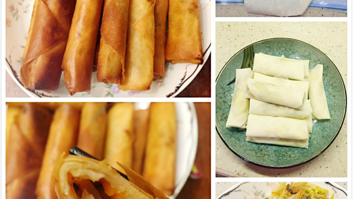 蔬菜馅春卷，一口香脆，营养兼顾