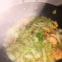 减肥餐 白菜炖虾的做法图解3
