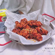 #暖冬酱在手，嗨吃部队锅#韩式炸鸡
