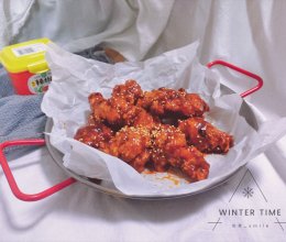 #暖冬酱在手，嗨吃部队锅#韩式炸鸡的做法