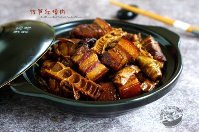【竹笋红烧肉】