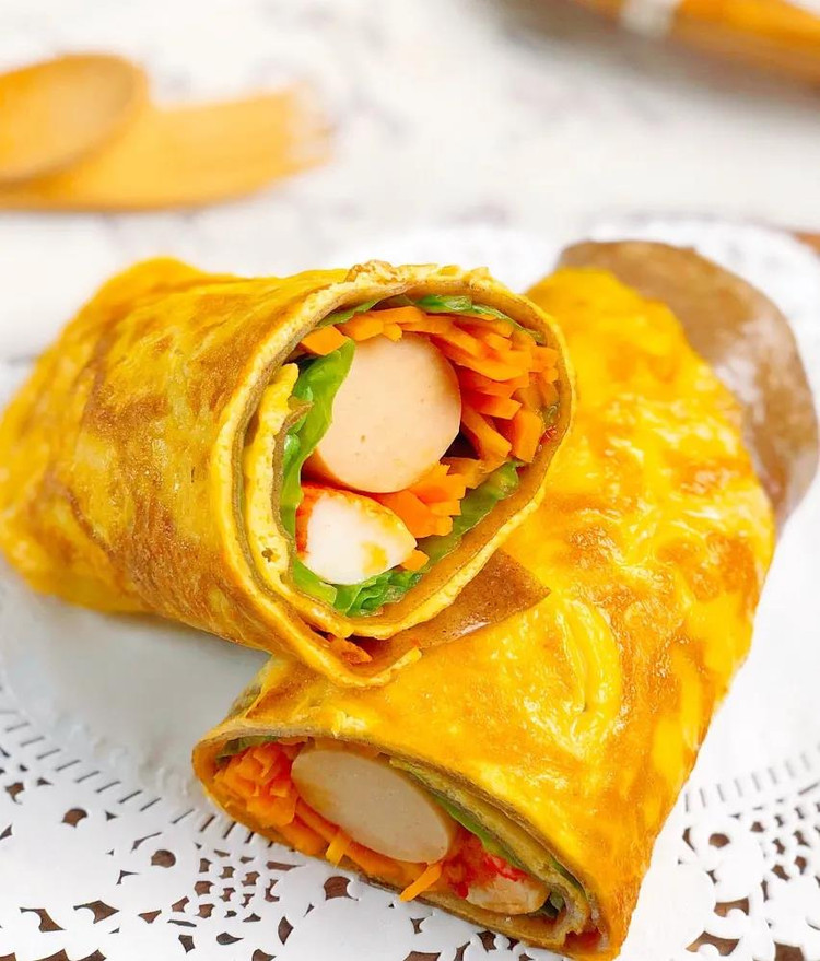 黑荞面鸡蛋卷饼的做法