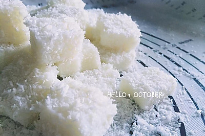 清新小零嘴｛椰蓉牛奶小方｝