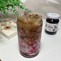 #丘比小能手料理课堂#DIY蓝莓生椰拿铁的做法图解8