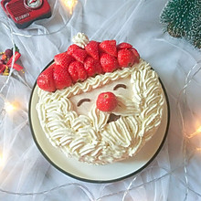 草莓圣诞老人蛋糕，简简单单真好看