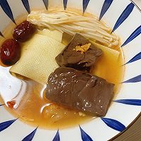 川香鸭血金针菇汤的做法图解5