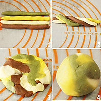 彩色桃山皮月饼的一些操作手法（小胖整理）的做法图解3