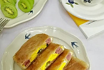 #测测你的夏日美食需求#简单易做的手抓饼三明治的做法