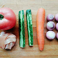低脂蔬菜鸡肉餐的做法图解1