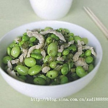 雪菜炒毛豆