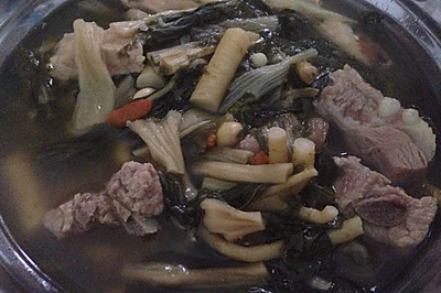 菜干排骨汤