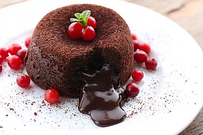 法式巧克力熔岩蛋糕
